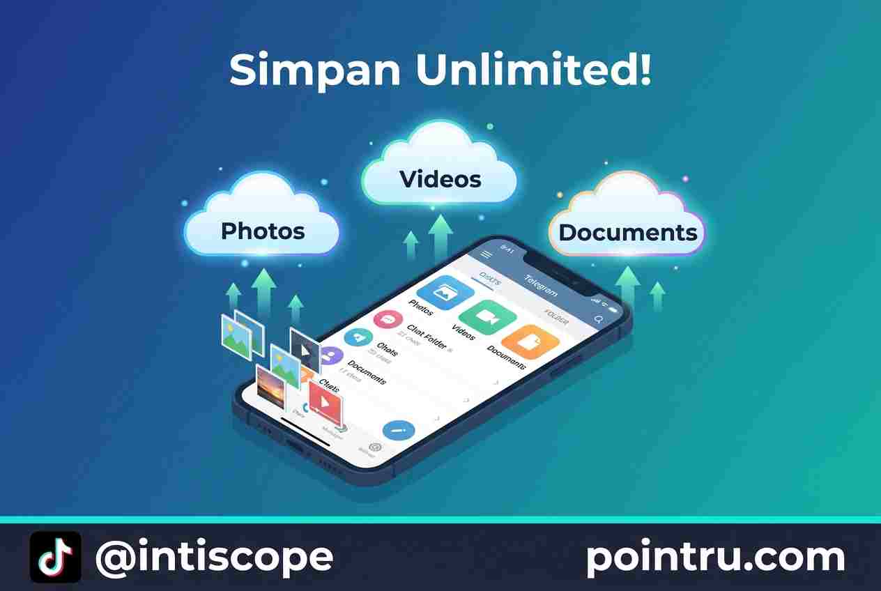 Simpan Foto Video Unlimited Gratis di Telegram