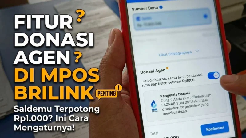 Waspada Fitur Donasi Agen di Update MPOS BRIlink 1.49.0