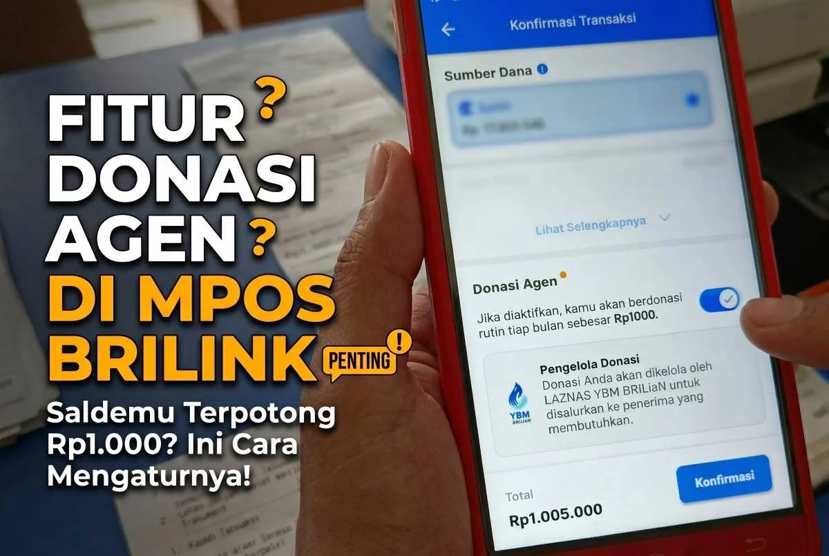 Waspada Fitur Donasi Agen di Update MPOS BRIlink 1.49.0